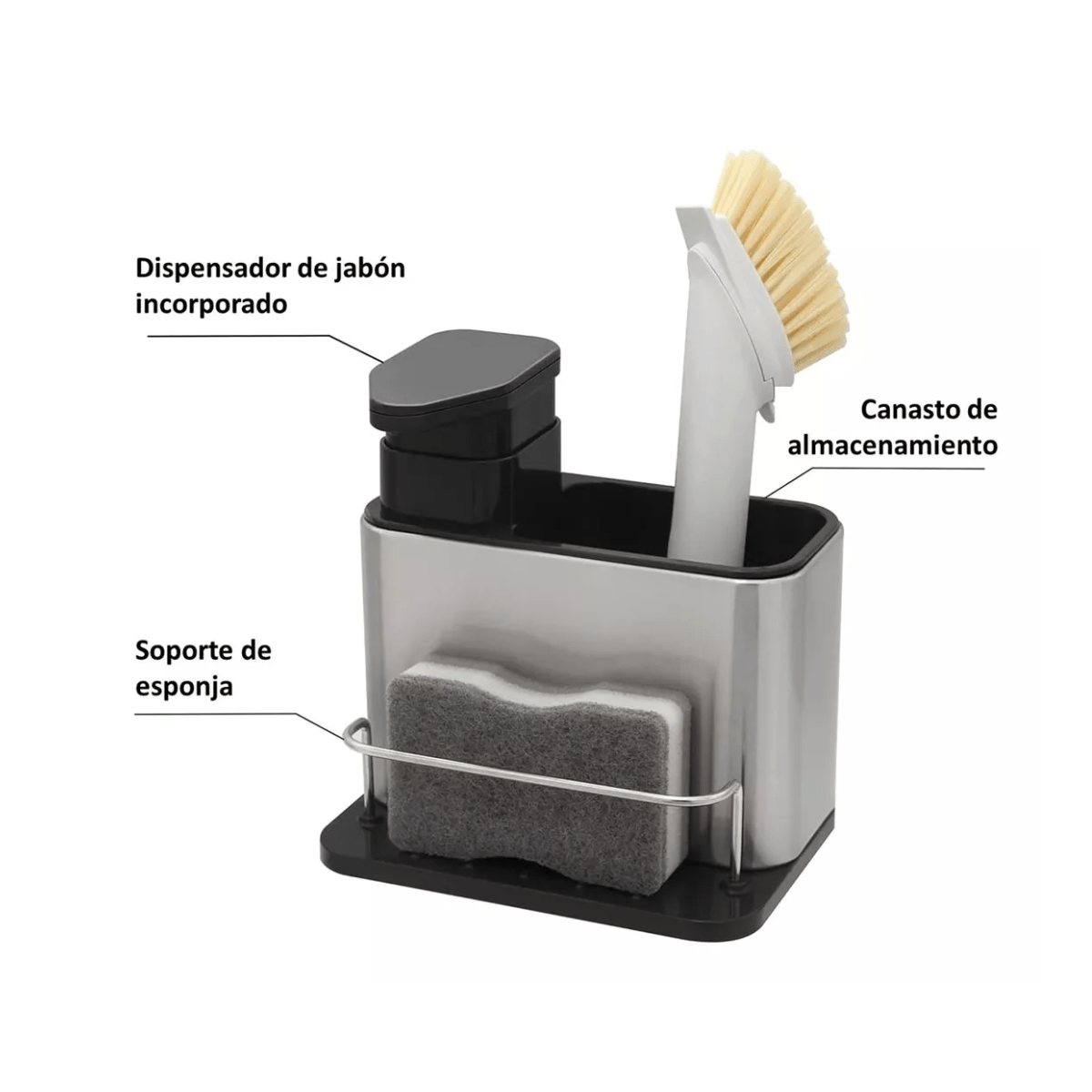 Dispensador De Lavalozas Y Porta Esponja