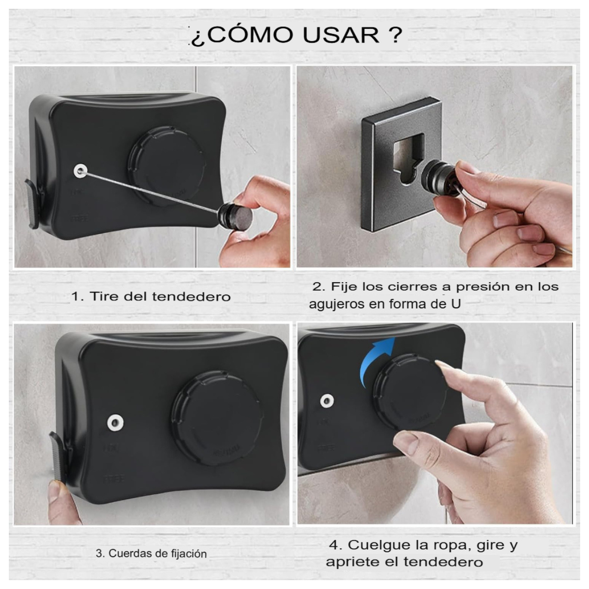 Perchero Plegable Soporte 15 Kg