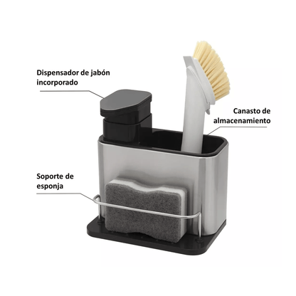 Dispensador De Lavalozas Y Porta Esponja