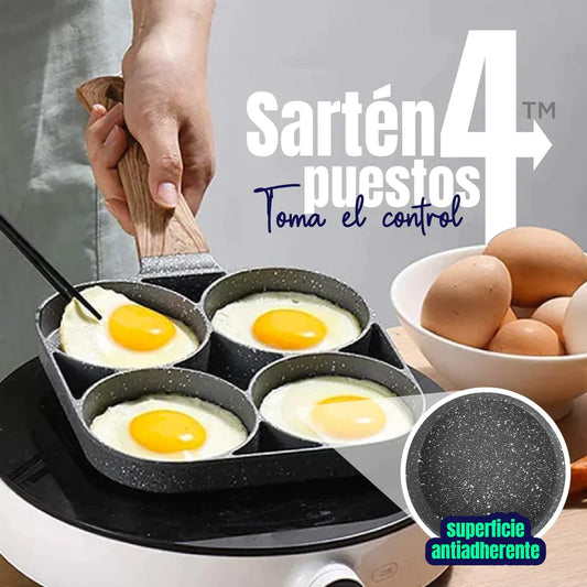Sartén De 4 Espacios